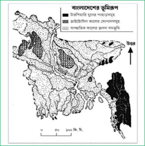বাংলাদেশের ভূমিরূপ, ম্যাপ