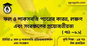 ফল ও শাকসবজি পচনের কারন লক্ষণ এবং সংরক্ষণের প্রয়োজনীয়তা ফল ও শাকসবজি পচনের কারন, লক্ষণ এবং সংরক্ষণের প্রয়োজনীয়তা
