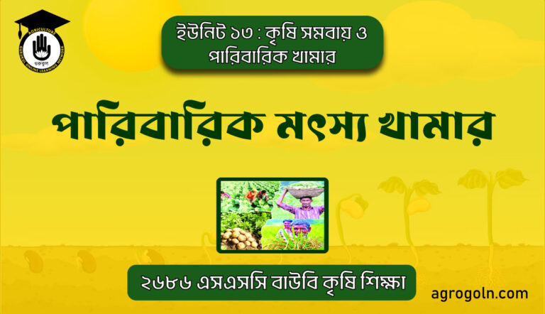 পারিবারিক মৎস্য খামার