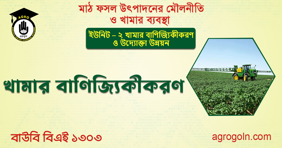 খামার বাণিজ্যিকীকরণ 1 খামার বাণিজ্যিকীকরণ