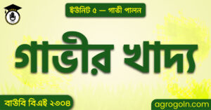 গাভীর খাদ্য