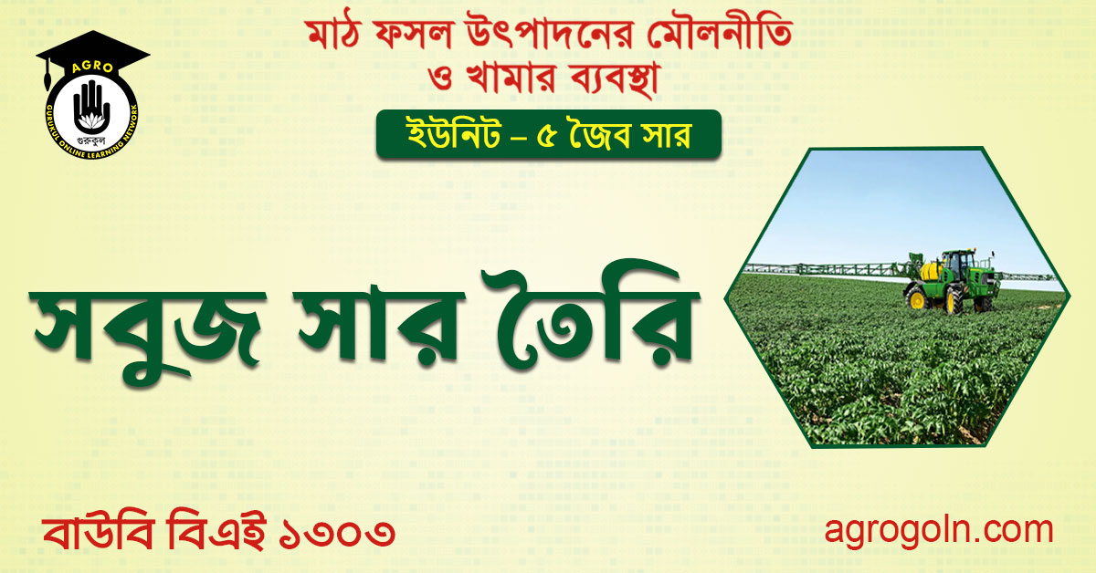সবুজ সার তৈরি