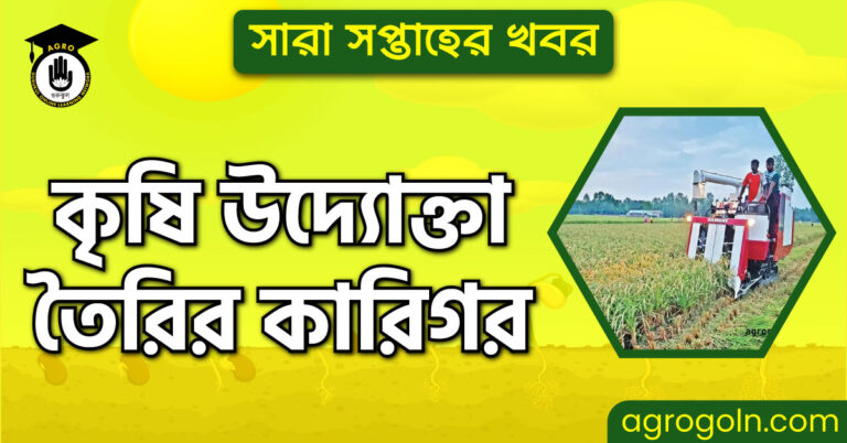 কৃষি উদ্যোক্তা তৈরির কারিগর