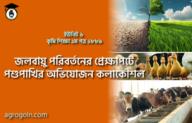 জলবায়ু পরিবর্তনের প্রেক্ষাপটে পশুপাখির অভিযোজন কলাকৌশল