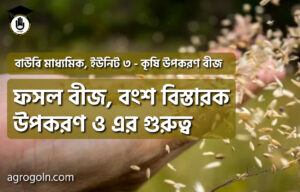 ফসল বীজ, বংশ বিস্তারক উপকরণ ও এর গুরুত্ব