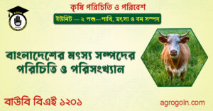 বাংলাদেশের মৎস্য সম্পদের পরিচিতি ও পরিসংখ্যান